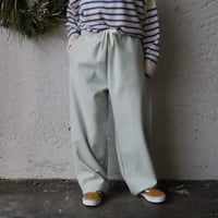 NOUVELLES DU PARADIS woollike pants (sage green)