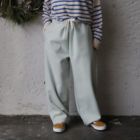 NOUVELLES DU PARADIS woollike pants (sage green)