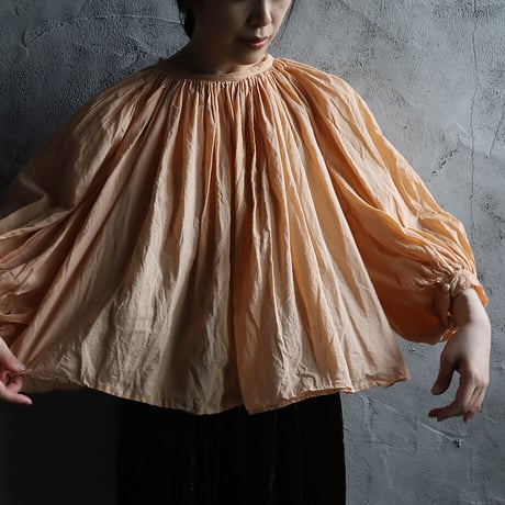 R&D.M.Co- khadi cotton  gather smock (cameo)