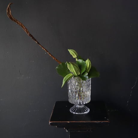 cutting glass flower vase (diamond)