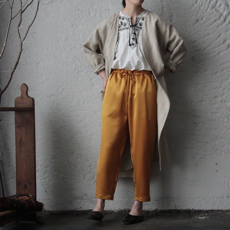 NOTA  satin pants ( mustard)
