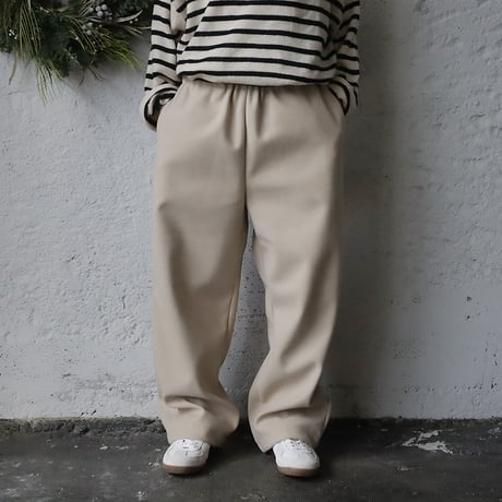 NOUVELLES DU PARADIS woollike pants (beige)