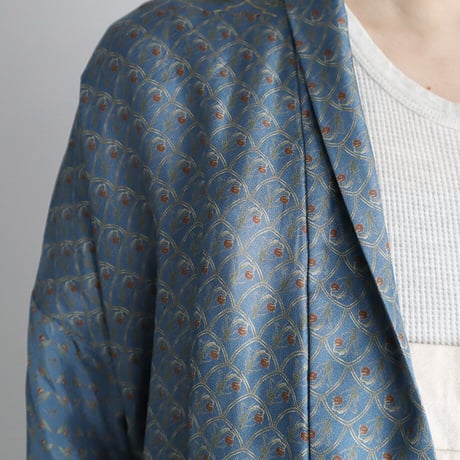 TOWAVASE sarasa silk robe (blue)