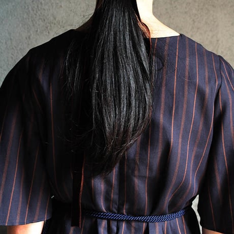 NOTA bell sleeve dress + purse  stripe