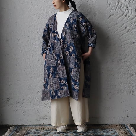 saruche gudri long jacket (blue mix)