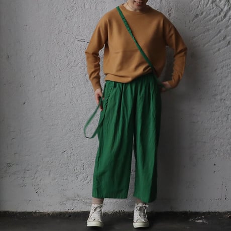 saruche long ribbon pants (green)
