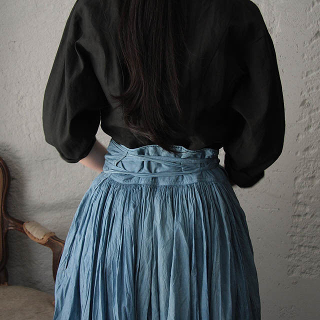 Tabrik gathered skirt (hon-aizome B) | nii-B |