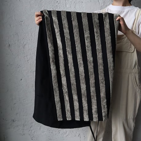 .less stripe  bolero stole