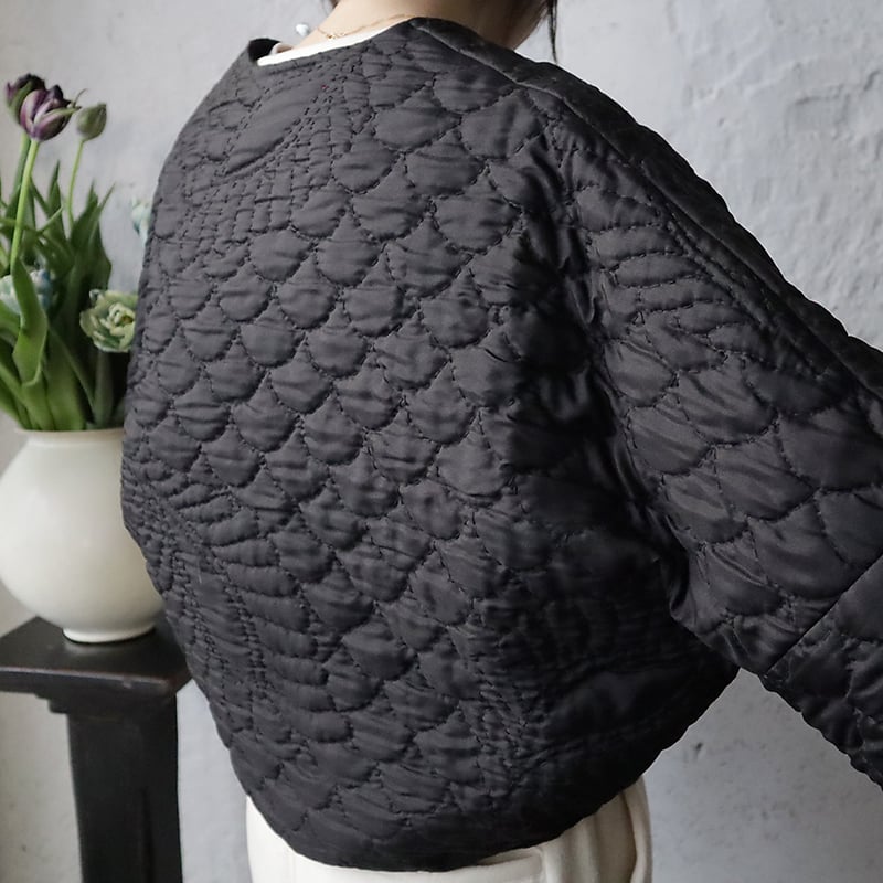 TOWAVASE silk quilt jacket (black) | nii-B | WE