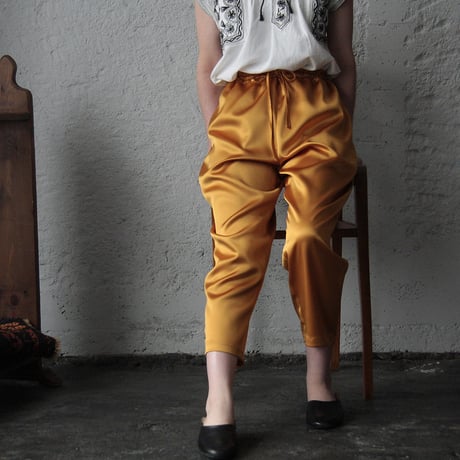 NOTA  satin pants ( mustard)