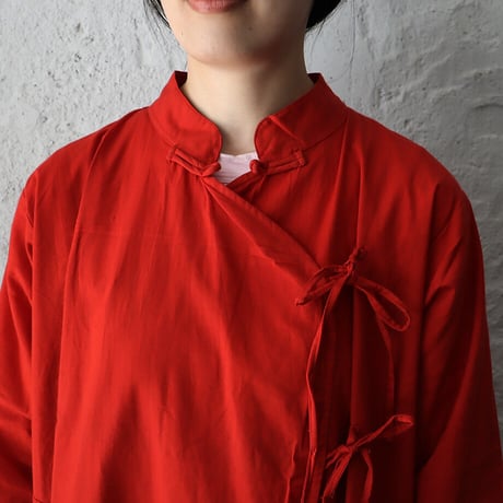 saruche chinese  kurta long  shirt (red)