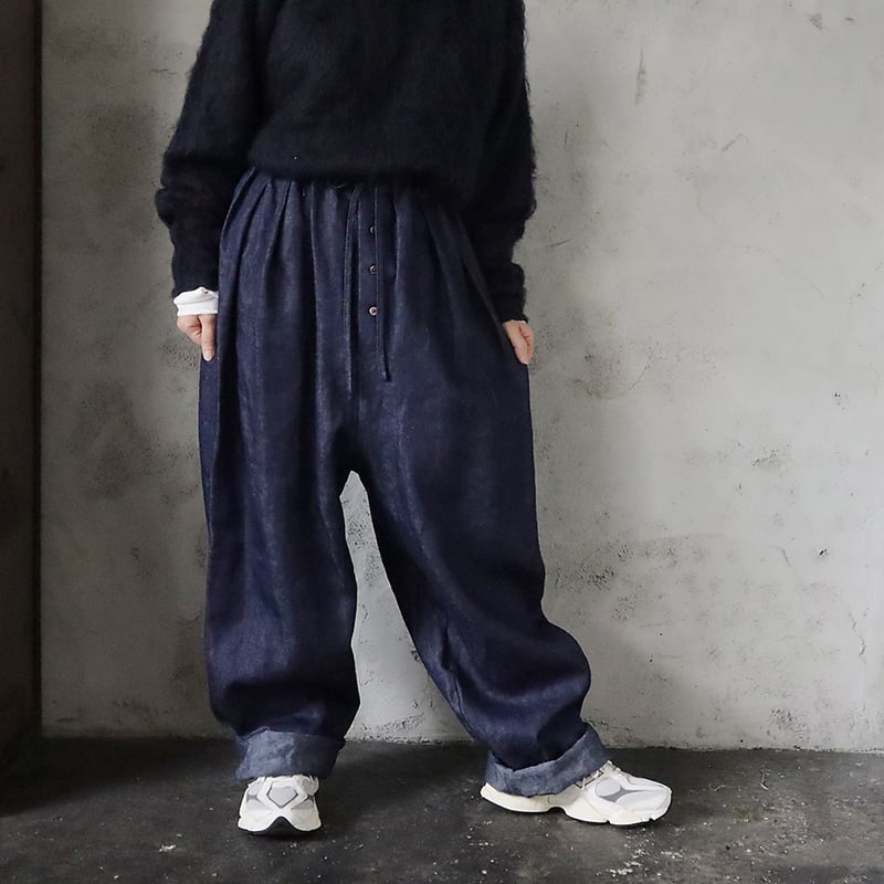 TOWAVASE jardinier pants (navy) | nii-B | WEBSHOP