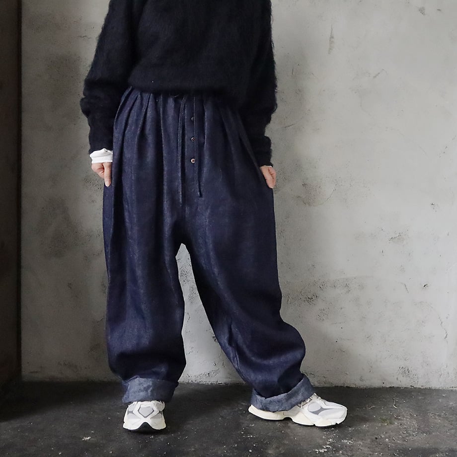 TOWAVASE jardinier pants (navy) | nii-B | WEBSHOP