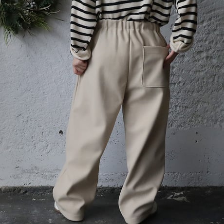 NOUVELLES DU PARADIS woollike pants (beige)