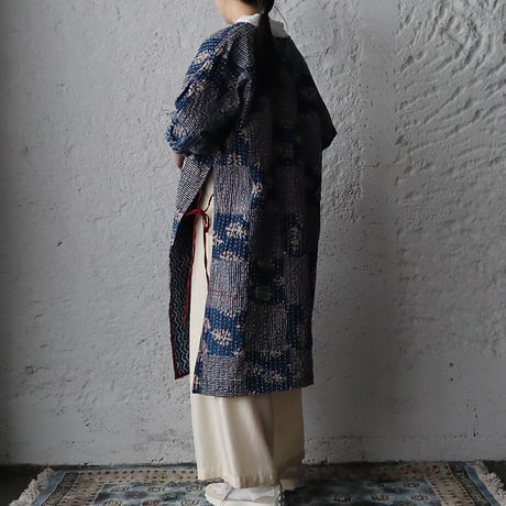 saruche gudri long jacket (blue mix)