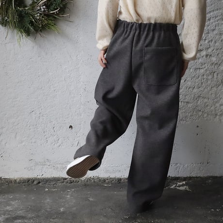NOUVELLES DU PARADIS woollike pants (charcoal)