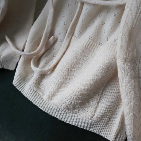 TOWAVASE Panier cardigan (ivory)