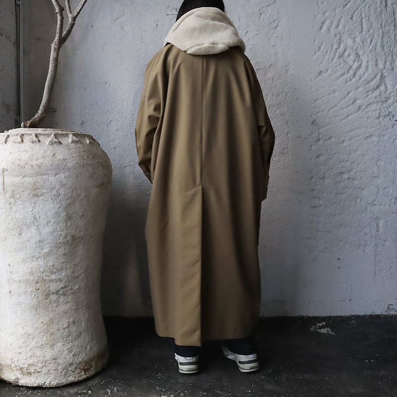 R&D.M.Co- hoodie muffler (beige) | nii-B | WEB