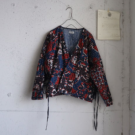 saruche gudri short jacket (red mix)