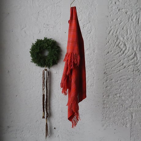 R&D.M.Co-  wool blanket  (orange x pink)