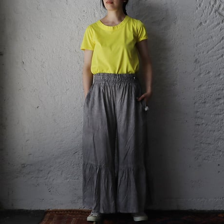 Tabrik gather pants (sumi-zome)