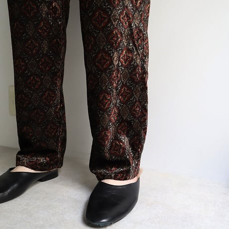 .less velvet tapered pants (brown)