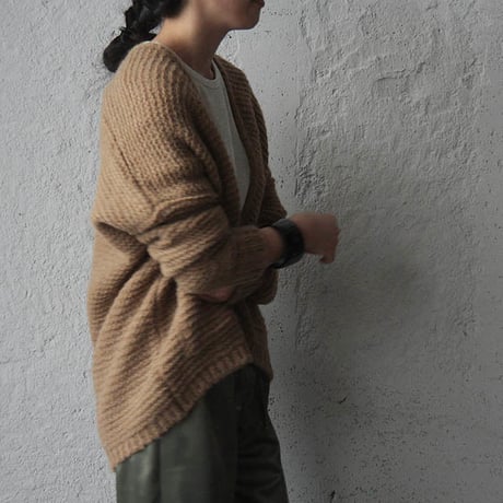 MAISON ANJE knit cardigan moka