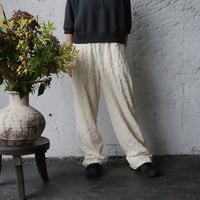 ànuke jacquard rough pants (ivory)