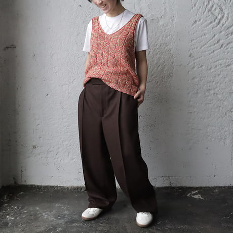 Tabrik knit vest (orangemix)