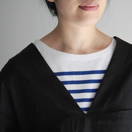 COUNTERPOINT linen dress (black)