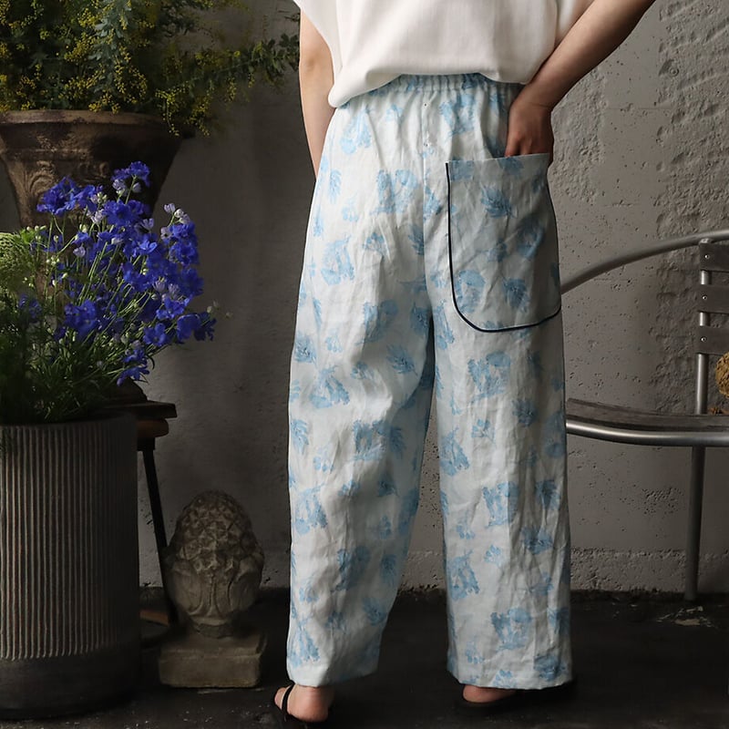 TOWAVASE Frais linen pants (blue) | nii-B | WEB