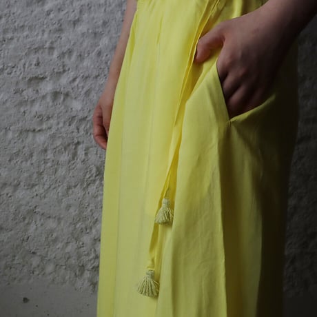 Tabrik gather pants (lime)