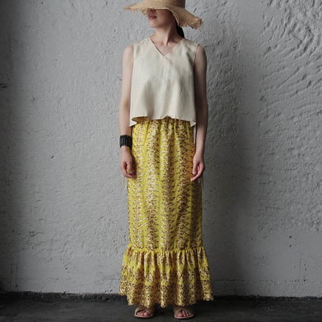 NOTA laterano due flounced skirt yellow