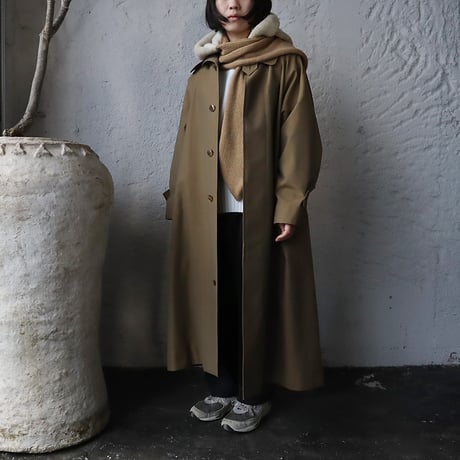R&D.M.Co-  hoodie muffler (beige)