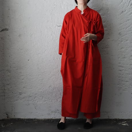 saruche chinese  kurta long  shirt (red)