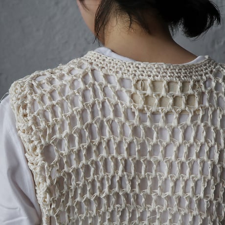 MAYDI knit vest RED (ecru)