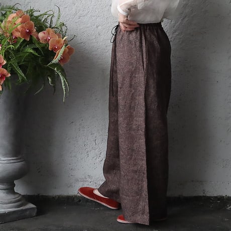 TOWAVASE Ginette linen pants (brown)
