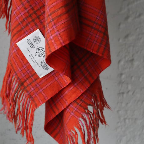 R&D.M.Co-  wool blanket  (orange x pink)