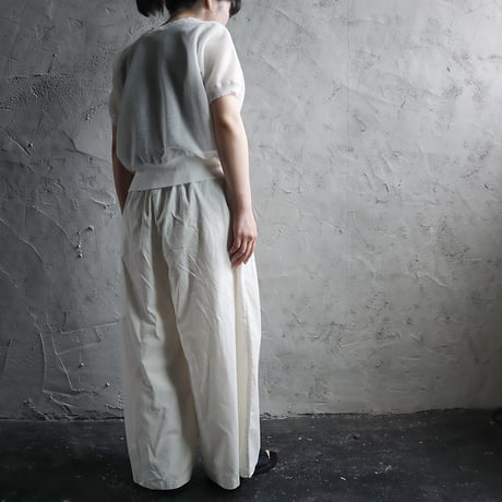 Le pivot cotton easypants(ivory)