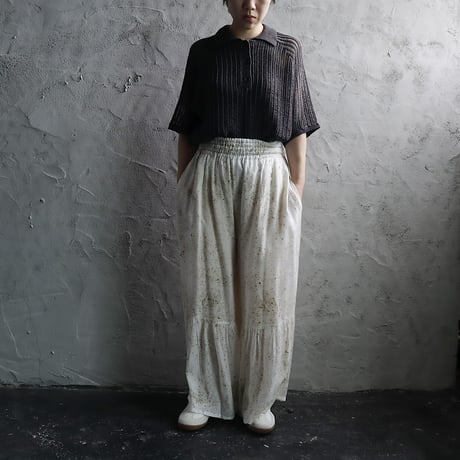Tabrik gather pants (logwood)
