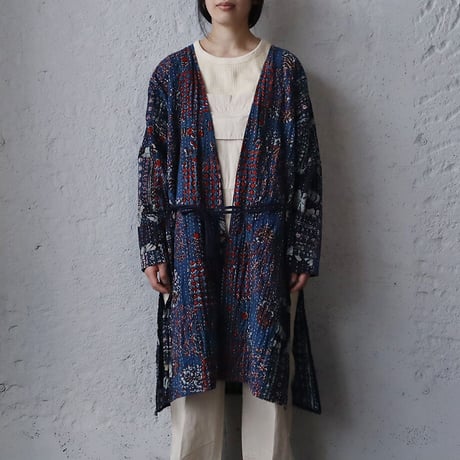 saruche gudri long jacket (blue mix)