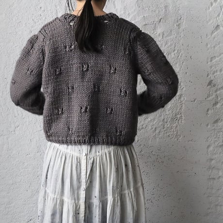 TOWAVASE Ruban cardigan (gray)