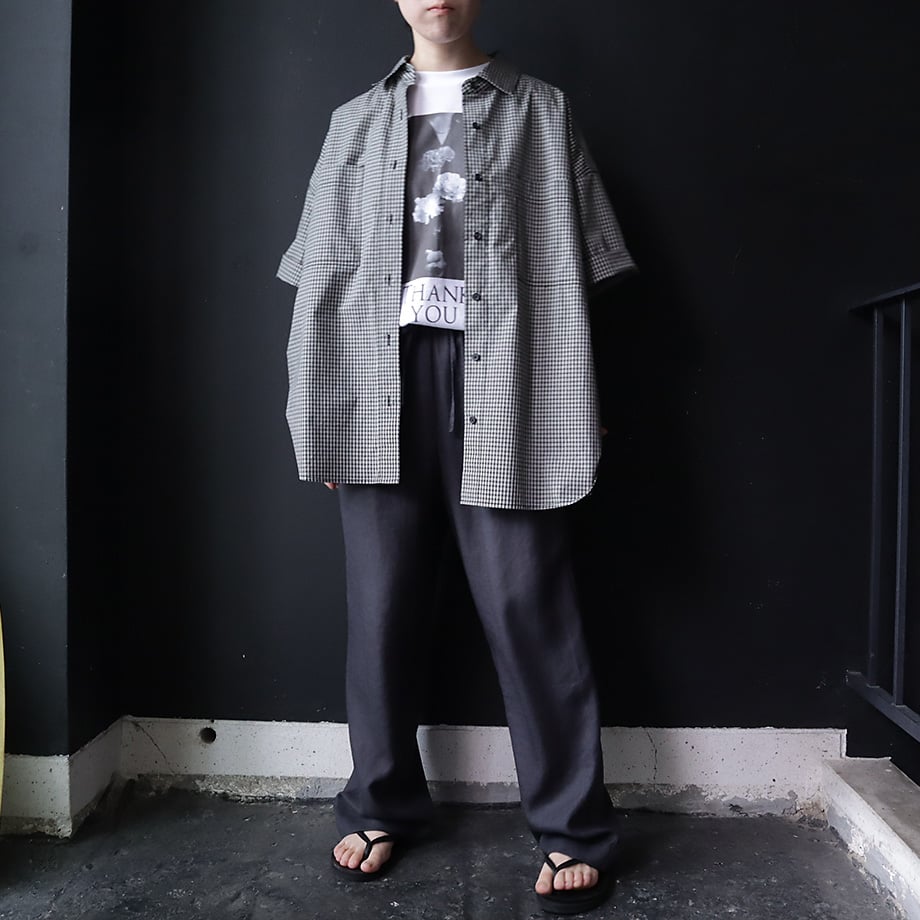 ànuke check over shirts (black) | nii-B | WEBSHOP