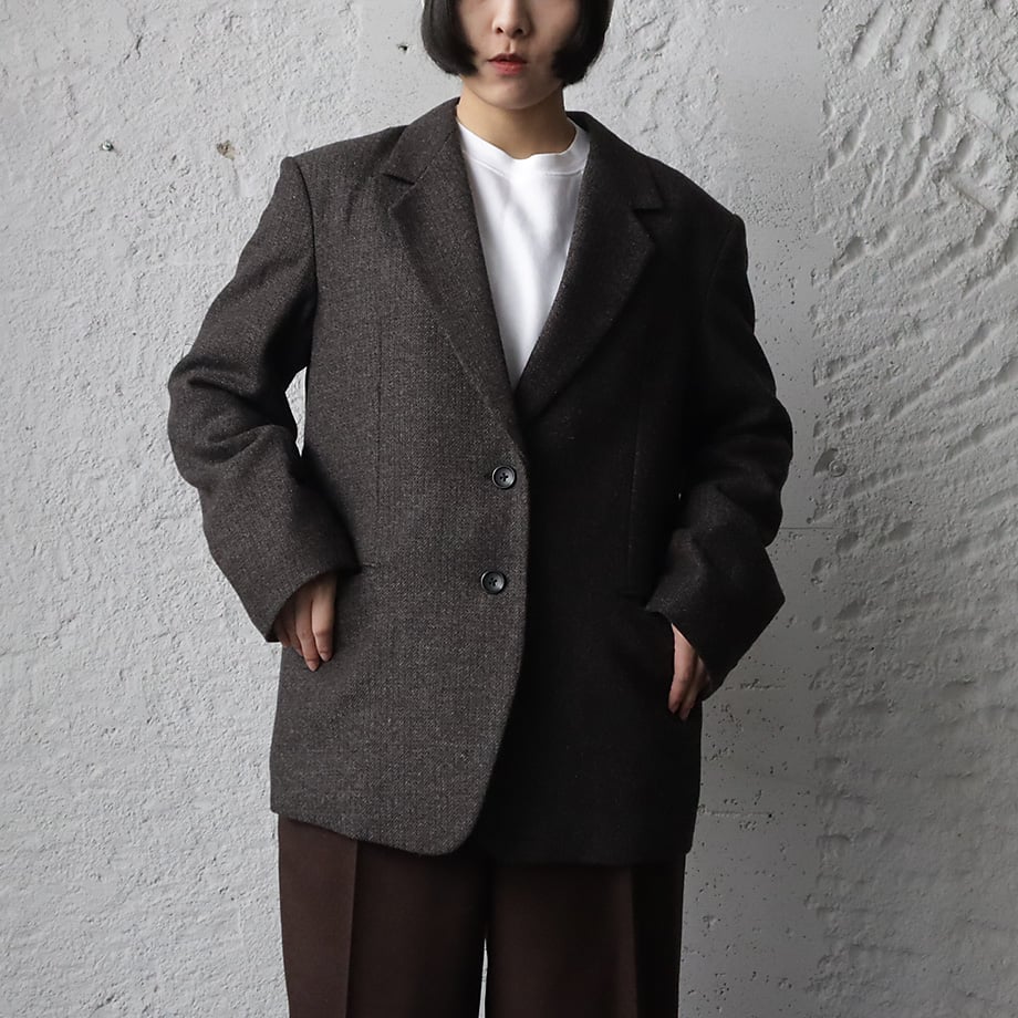 ànuke herringbone wool jacket (brown) | nii-B