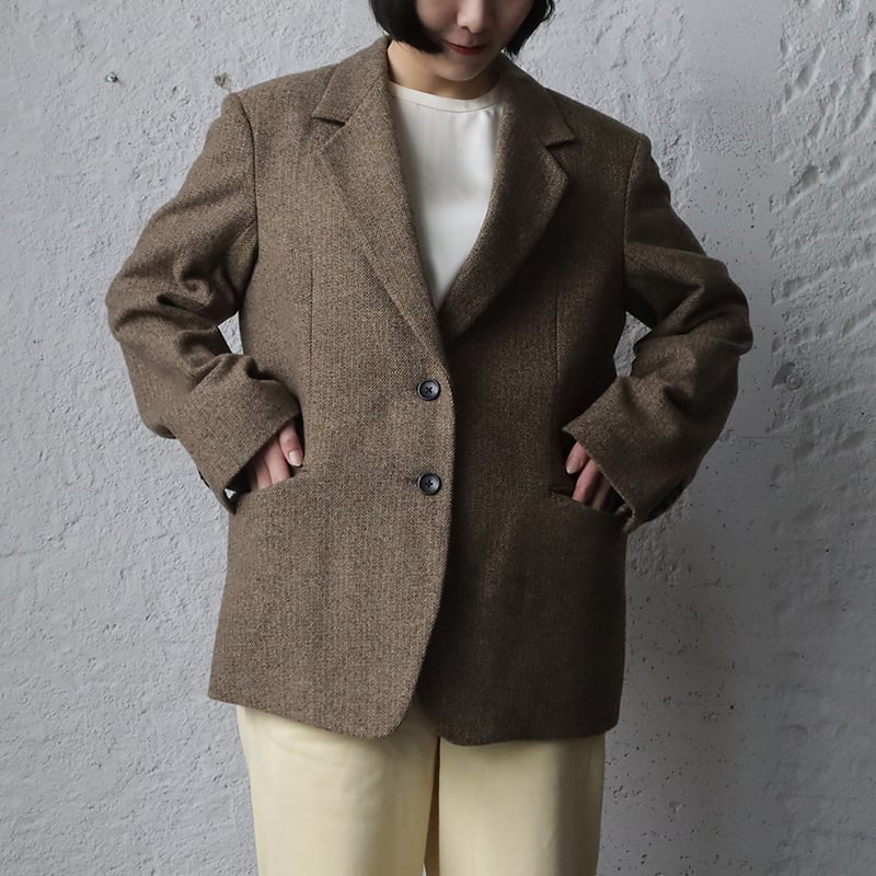 ジャケット・アウター anuke Herringbone Wool Jacket BEIGE anuke 】Herringbone Wool Jacket | valance 福井｜レディース