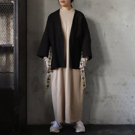 TOWAVASE linen jacket paillet