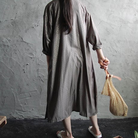 Tabrik foil Print robe