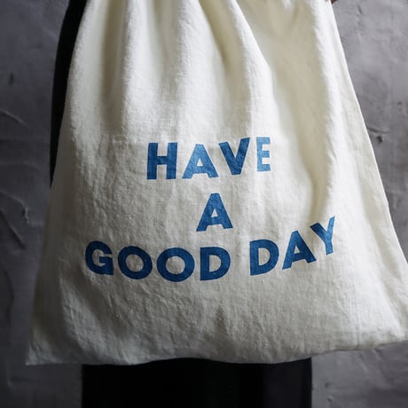 R&D.M.Co- hemp pajamas bag (silver/blue/red)