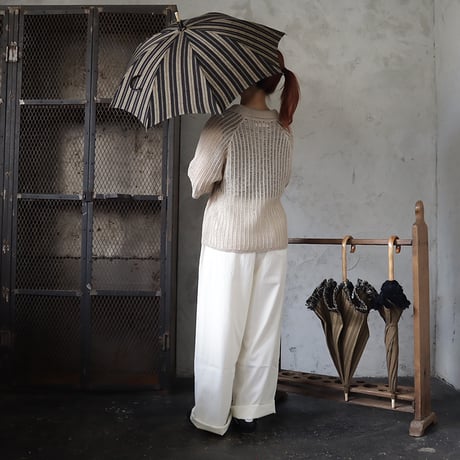 Tabrik parasol (black x beige stripe)