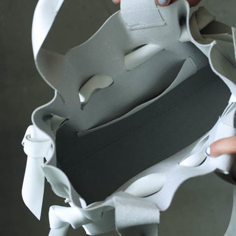 chiihao  square bag white